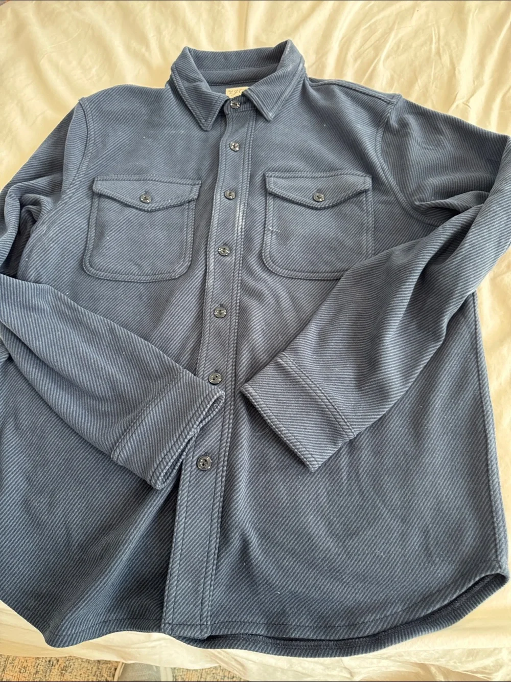 J. Crew Navy Blue Lightweight Shirt Jacket